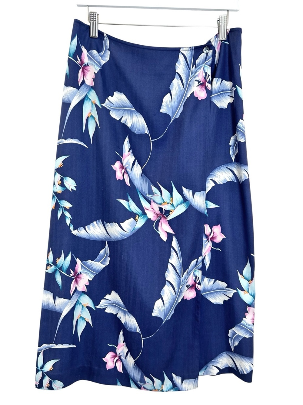 Tommy Bahama Navy Floral Swim Sarong Skirt